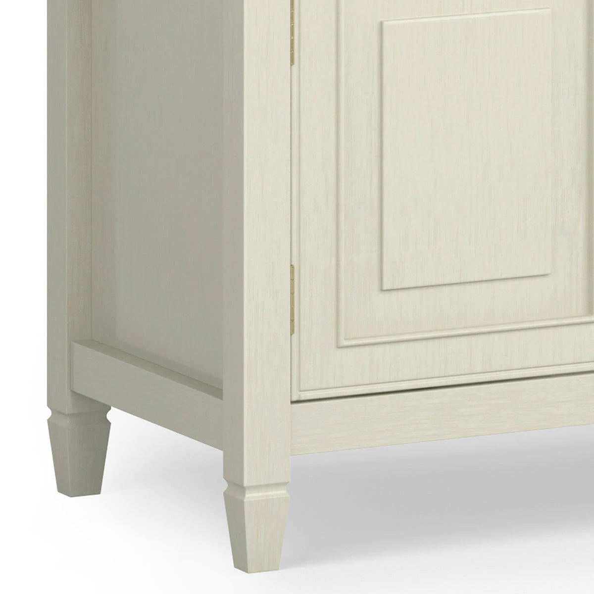 Connaught 72 inch Wide Solid Wood TV Stand in Antique White For TVs up to 80 inches - sold by Home Elegance USA