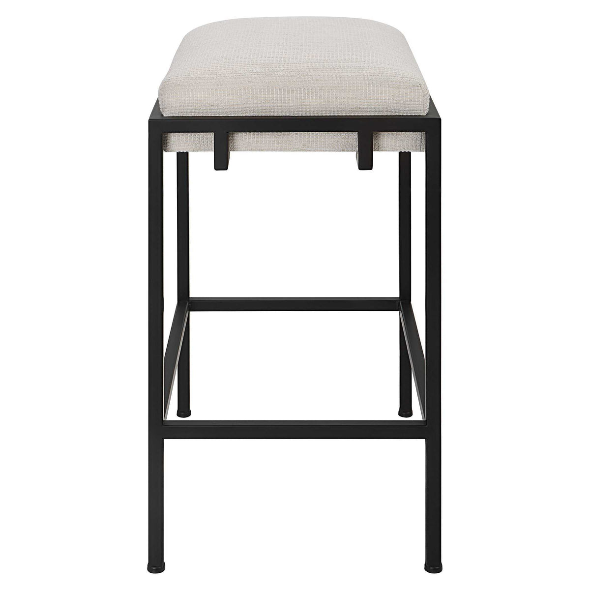 Paradox Counter Stool - White / Black by Uttermost - View 4