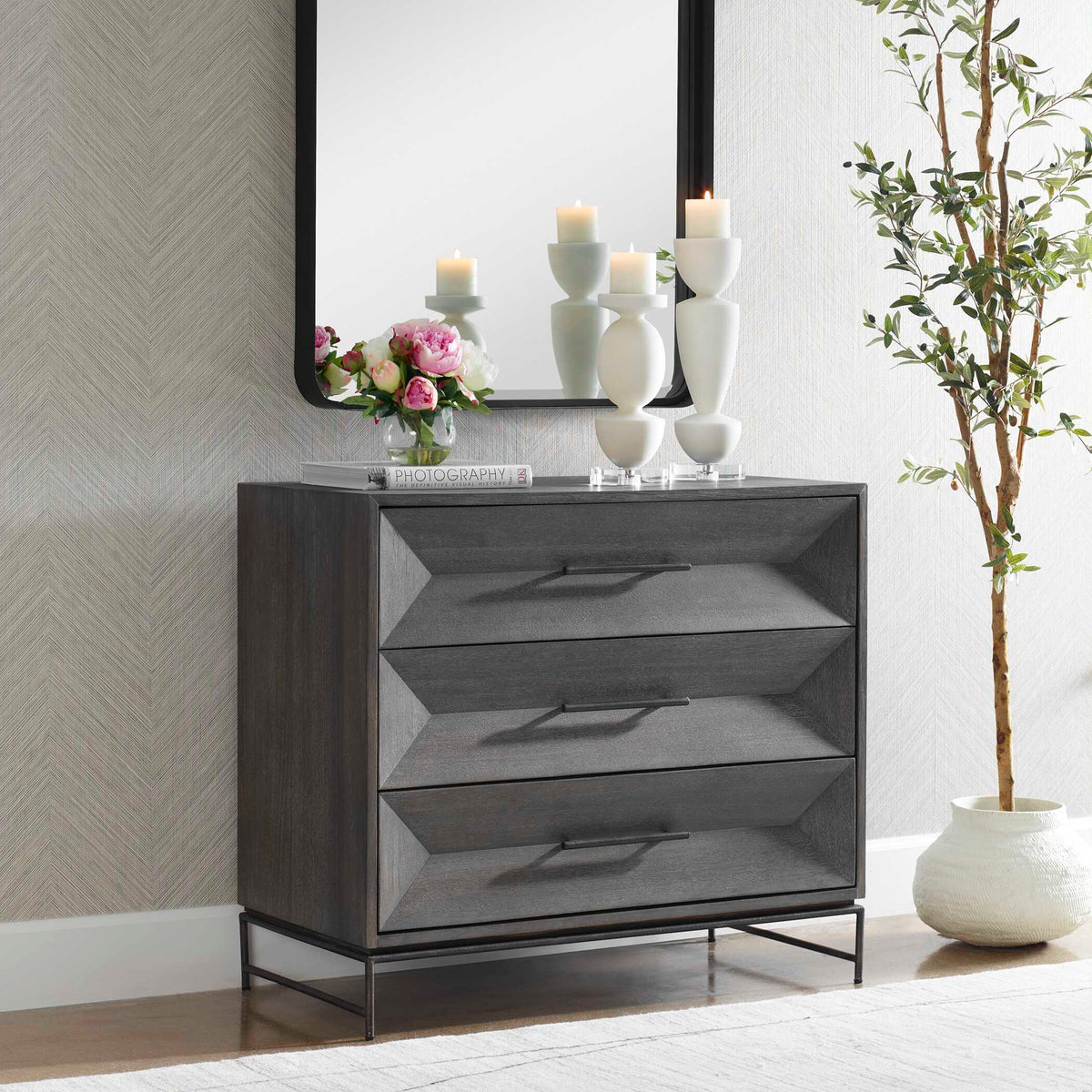 Knox Dark Walnut Accent Chest - Dark Brown by Uttermost - View 3