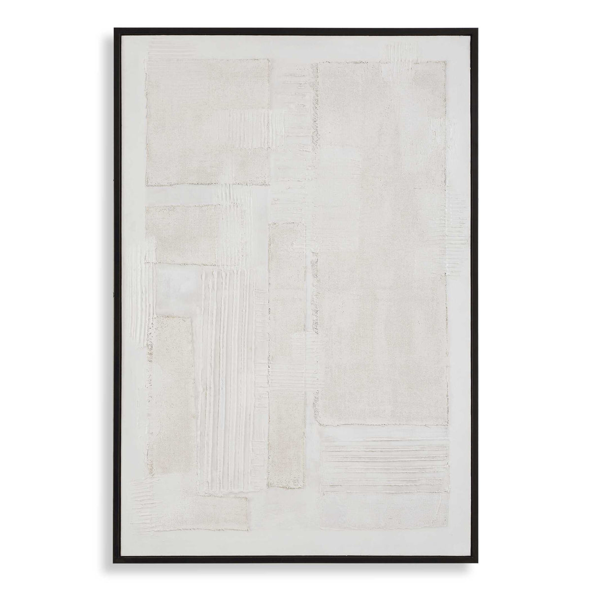 Clean Slate Slate Hand Painted Canvas - Dark Gray by Uttermost - View 1