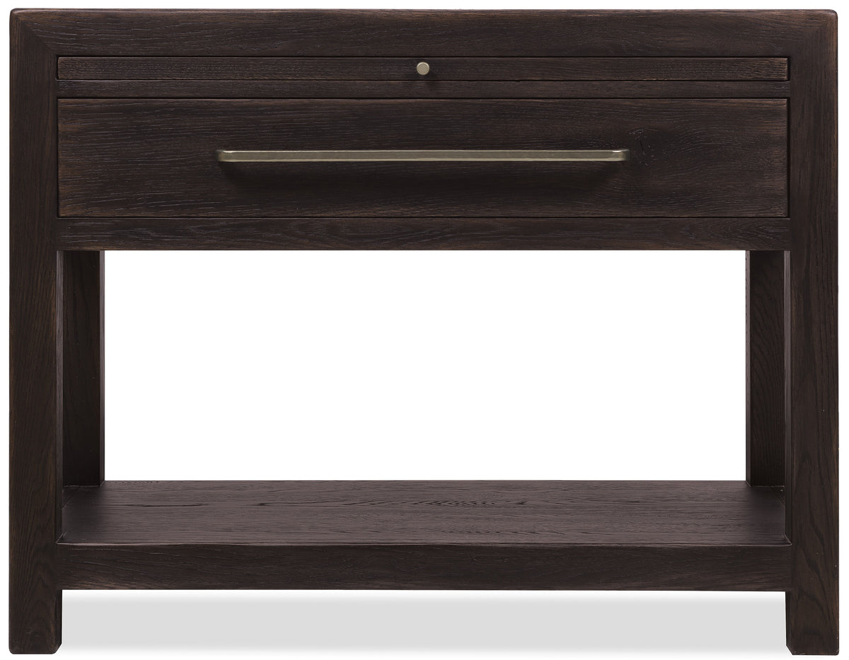 Driftwood One-Drawer Nightstand With Stone Burnt Timber - Black by Hooker Furniture - View 5