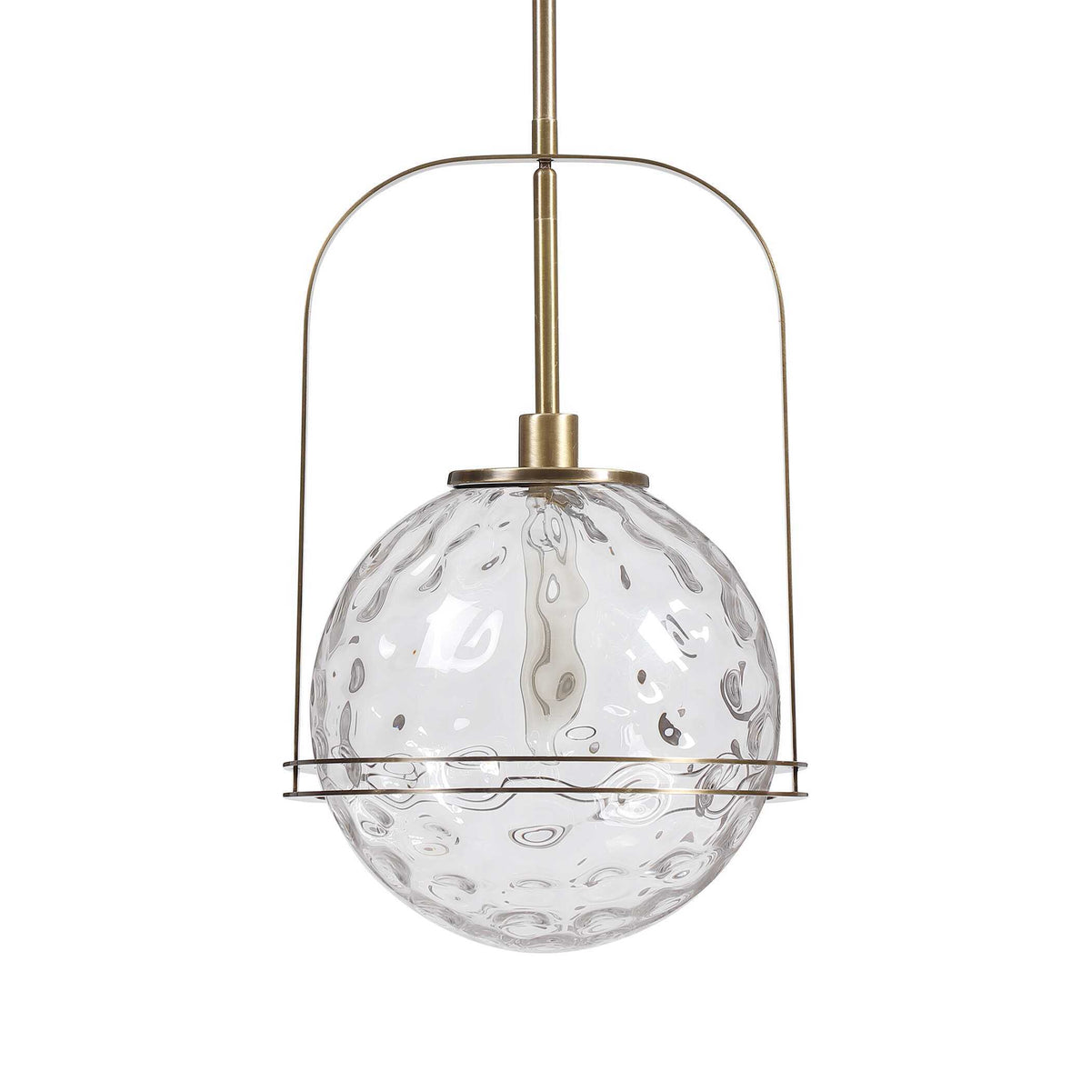 Mimas 1 Light Globe Pendant - Gold / Silver by Uttermost - View 3