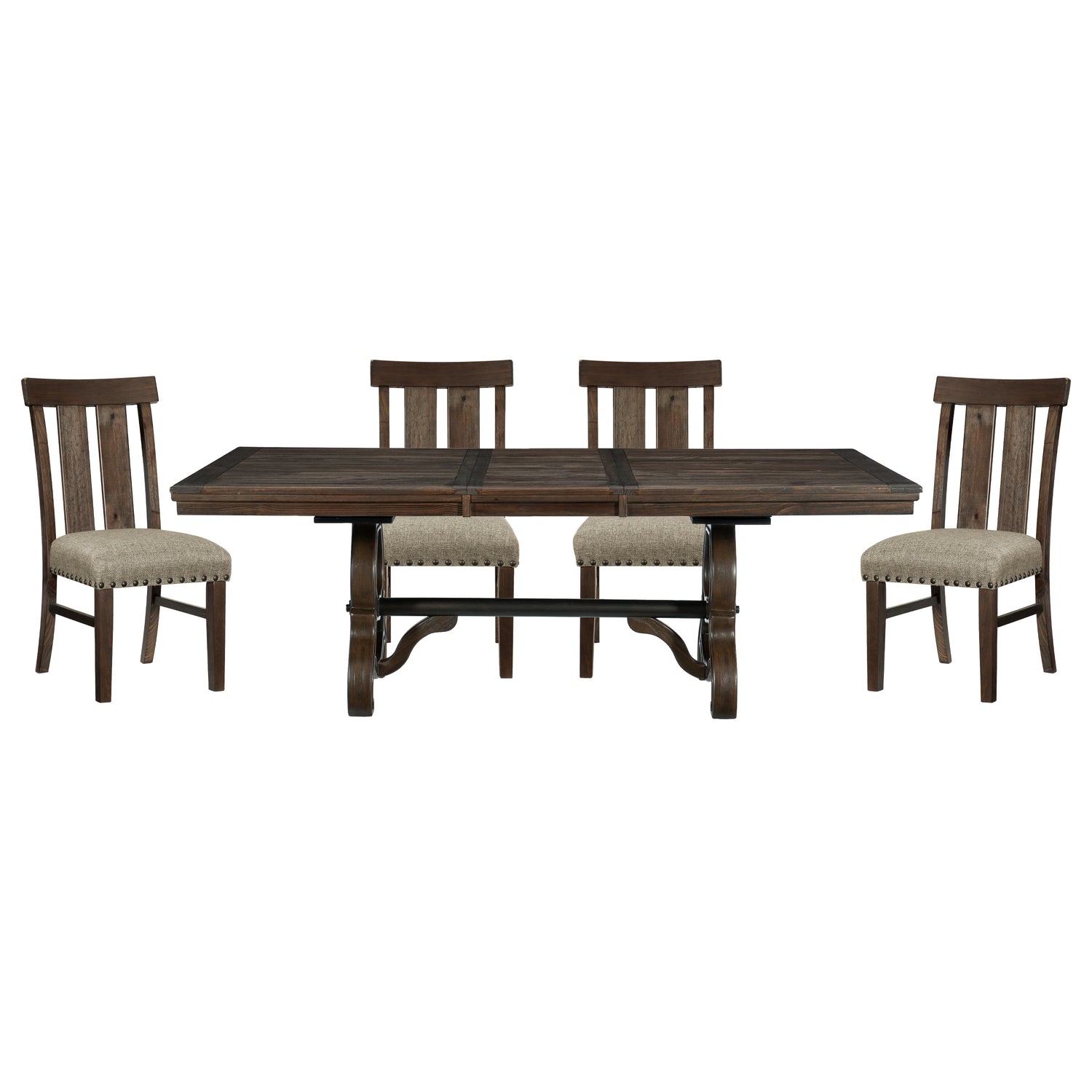 Gloversville 6-Piece Dining Set Traditional in Brown with Bench – Homelegance