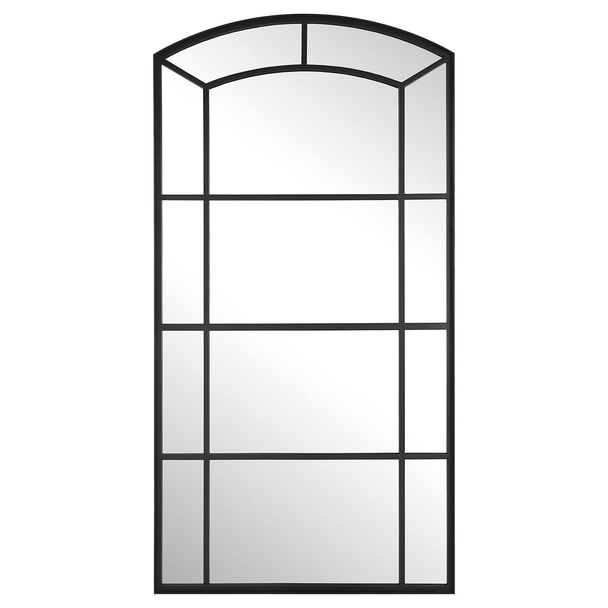 Camber Oversized Arch Mirror - Black by Uttermost - View 1