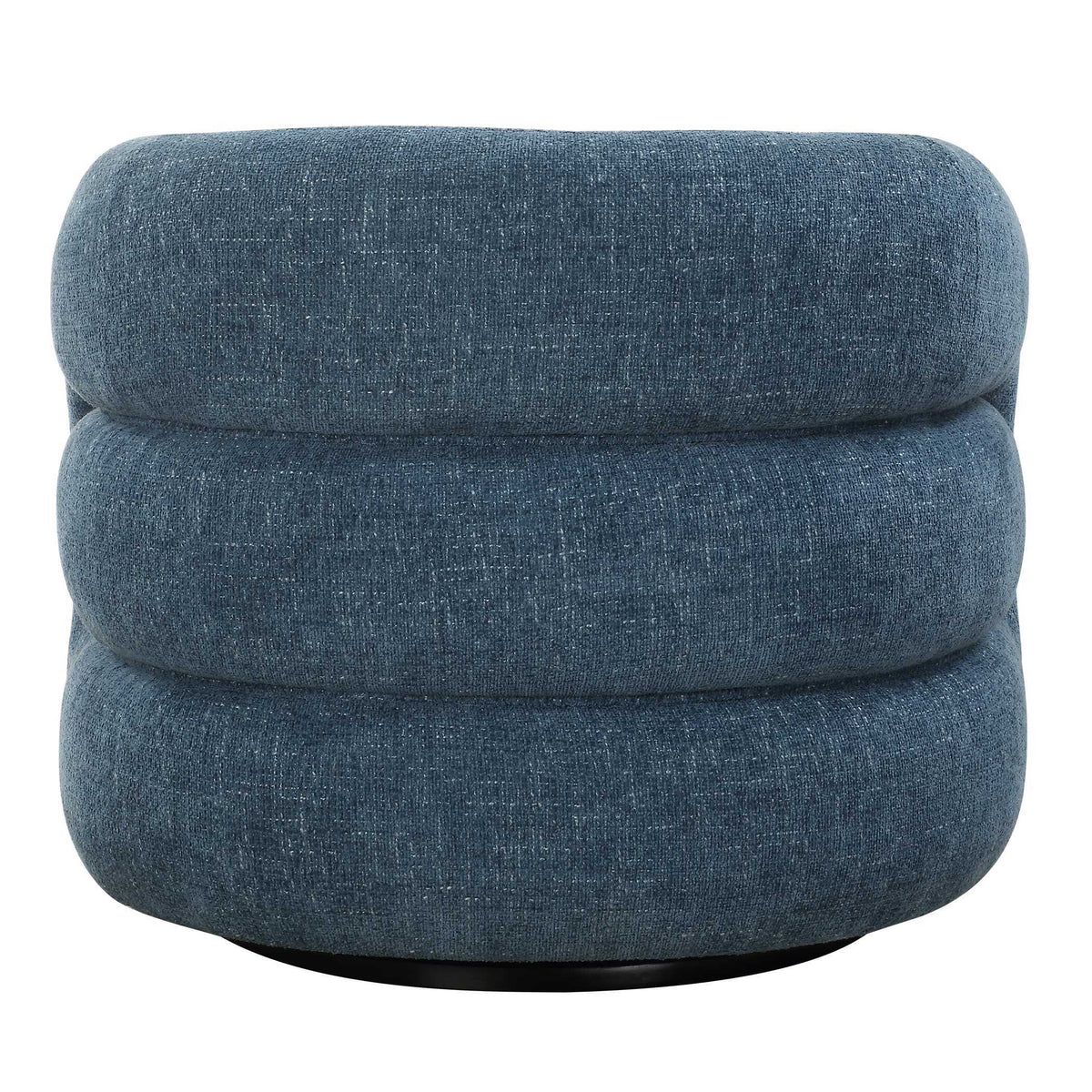 Junie Swivel Barrel Chair - Blue by Uttermost - View 8