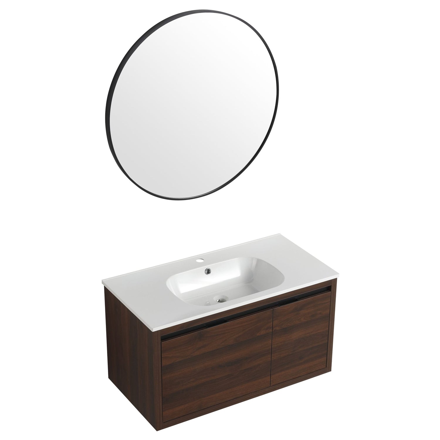 36 Inch Bathroom Vanity With Gel Sink | Home Elegance USA