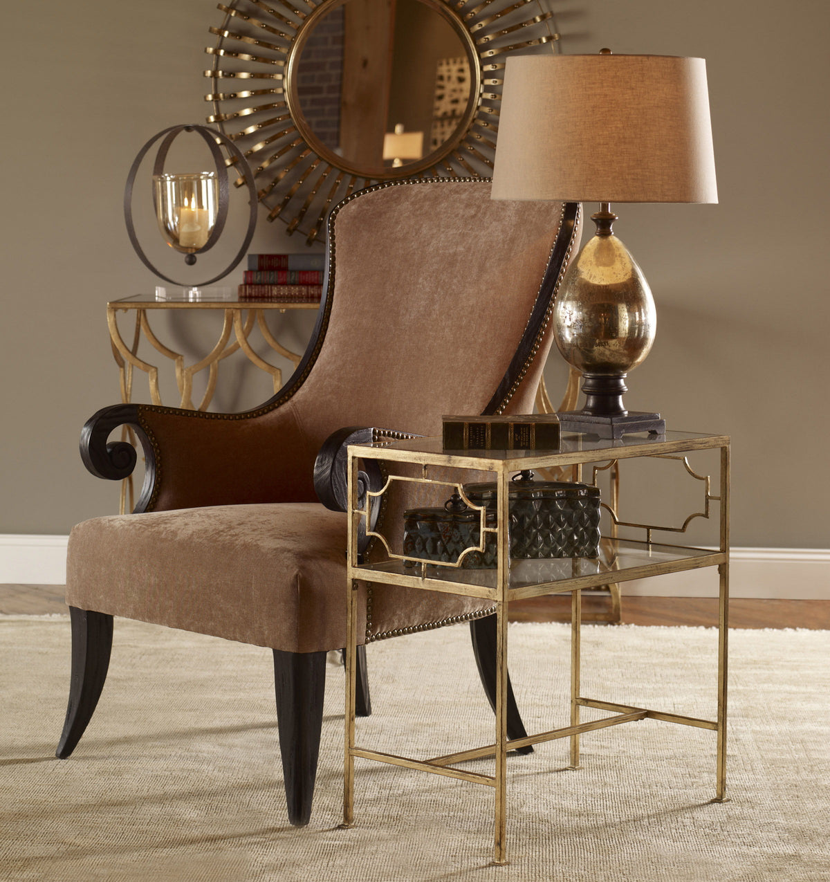 Genell Side Table - Gold by Uttermost - View 7