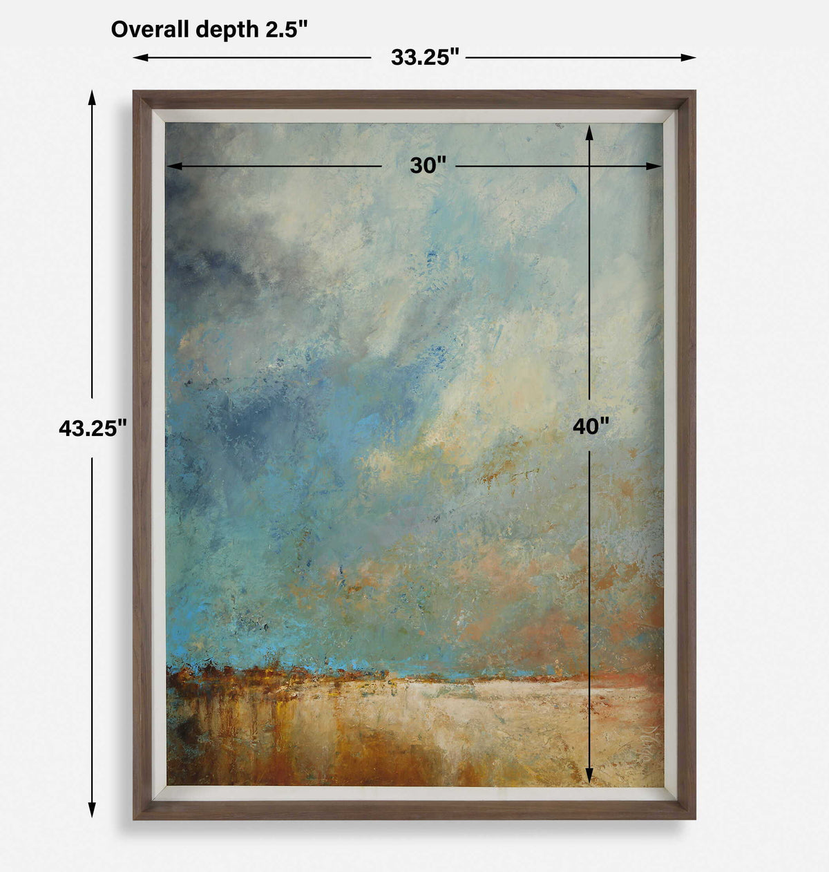 Vista Grande Framed Desertscape Print Dark Brown - Light Brown by Uttermost - View 9
