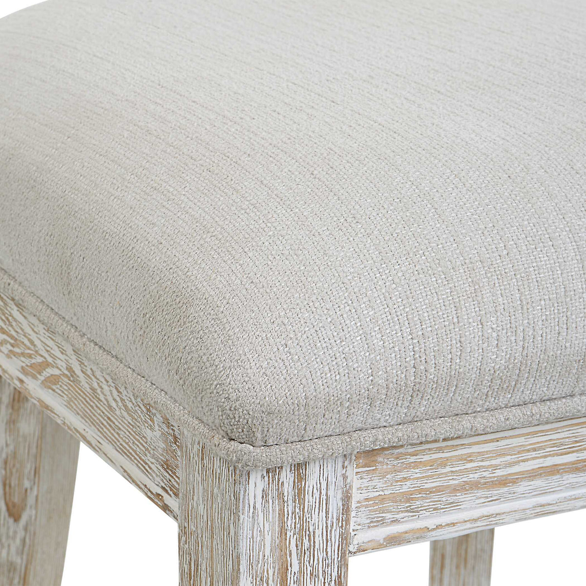 Idris Counter Stool White - Beige by Uttermost - View 8