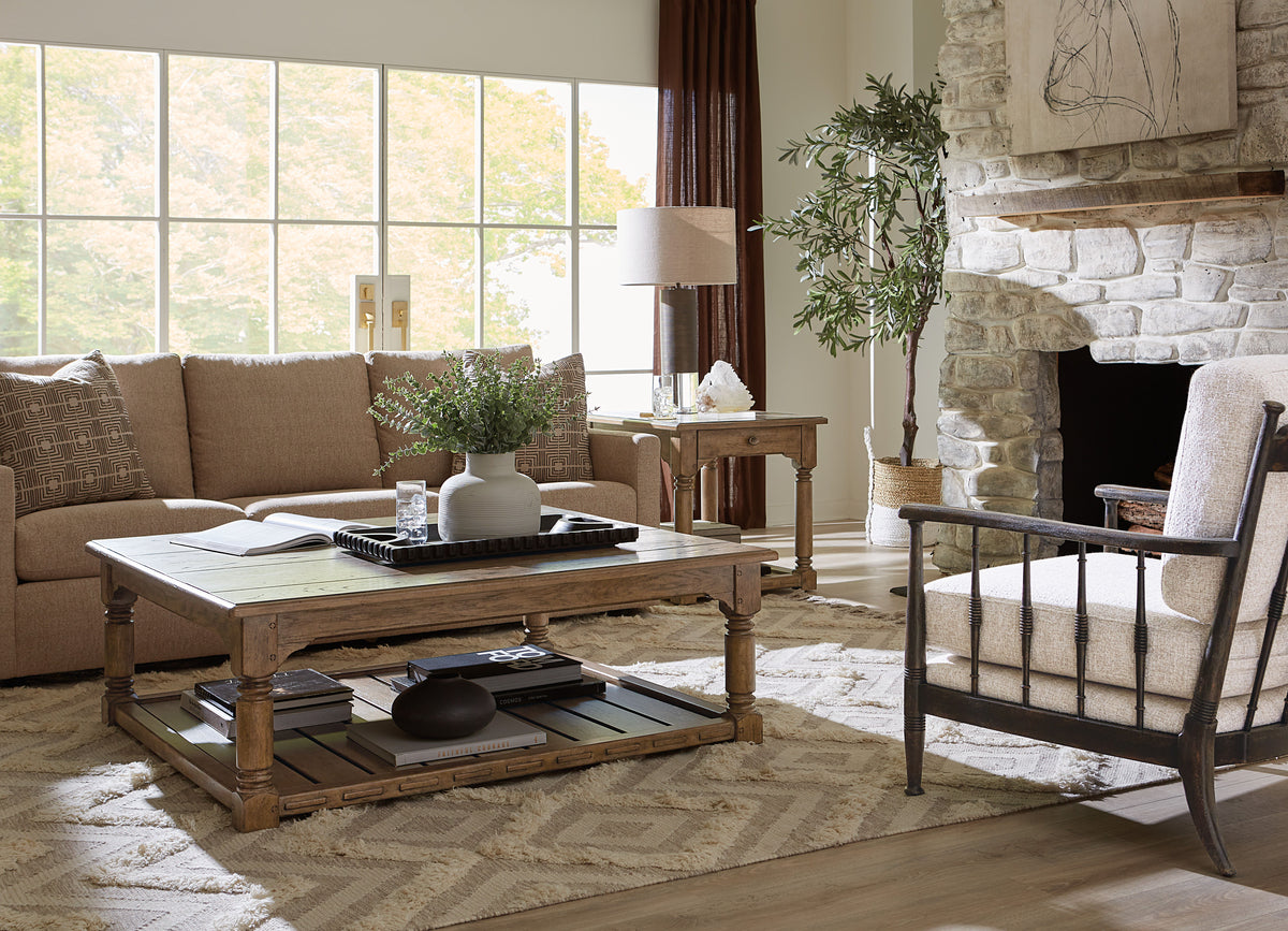 Americana End Table - Light Brown by Hooker Furniture - View 3