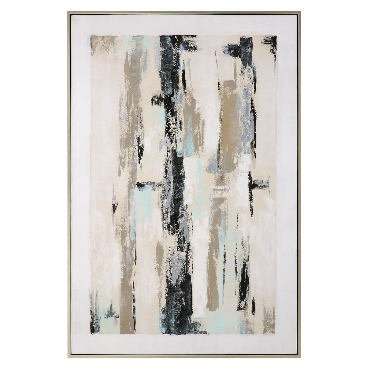 Placidity Hand Painted Abstract Art - Beige by Uttermost - View 1