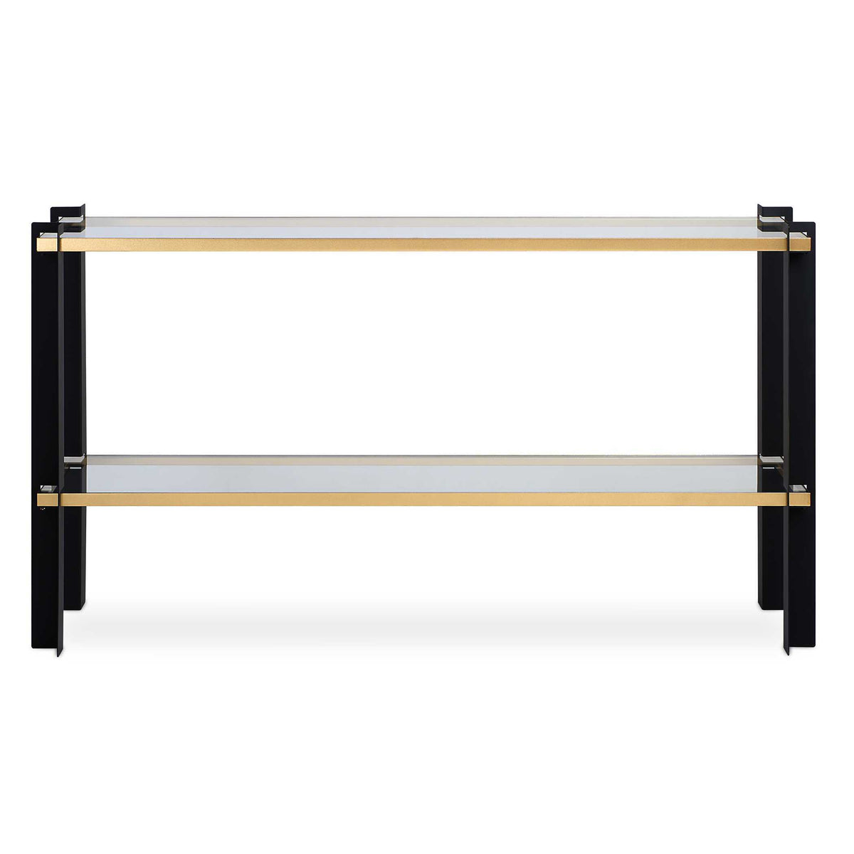 Cunene Contemporary Console Table - Black / Gold by Uttermost - View 1