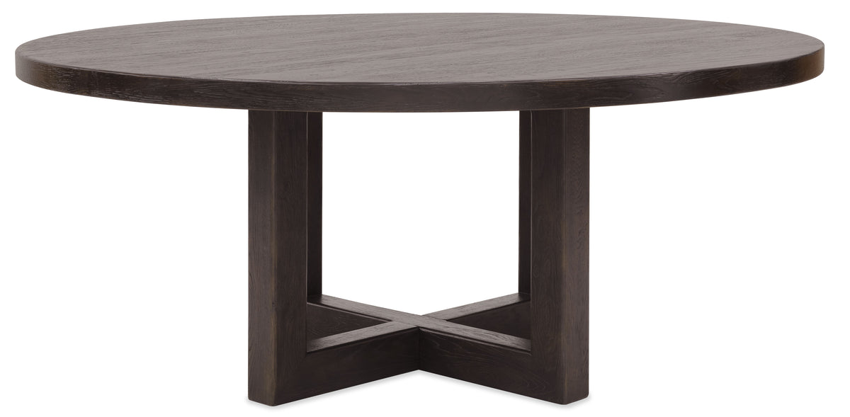 Driftwood 72" Round Dining Table Burnt Timber - Dark Brown by Hooker Furniture - View 3