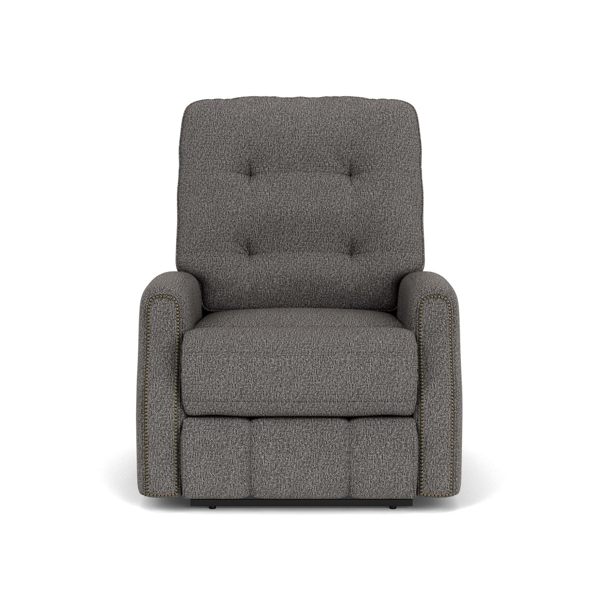 Devon Transitional Fabric Power Recliner With Nailhead Trim | Flexsteel