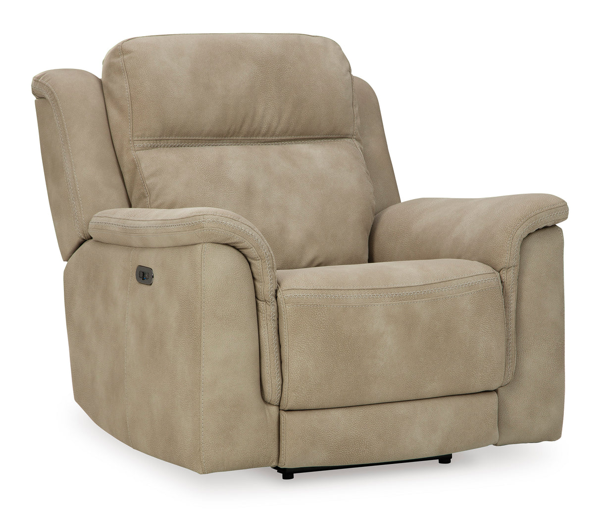 Ashley Sand Next-Gen DuraPella PWR Recliner/ADJ Headrest - Microfiber - Home Elegance USA
