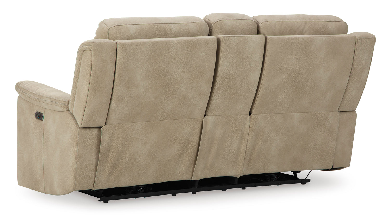 Ashley Sand Next-Gen DuraPella PWR REC Loveseat/CON/ADJ HDRST - Microfiber - Home Elegance USA