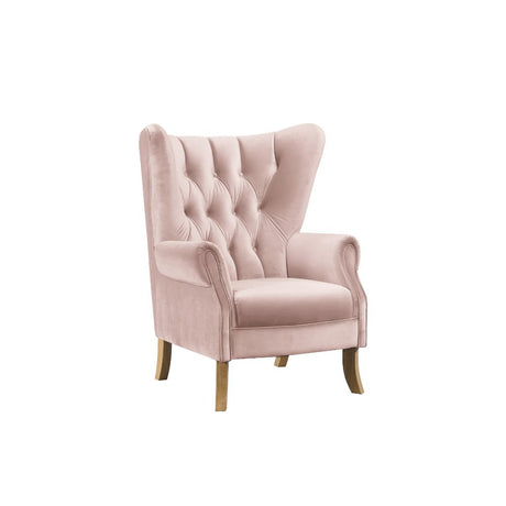 Adonis Accent Chair 59516 Blush Pink Velvet | Acme | Home Elegance USA