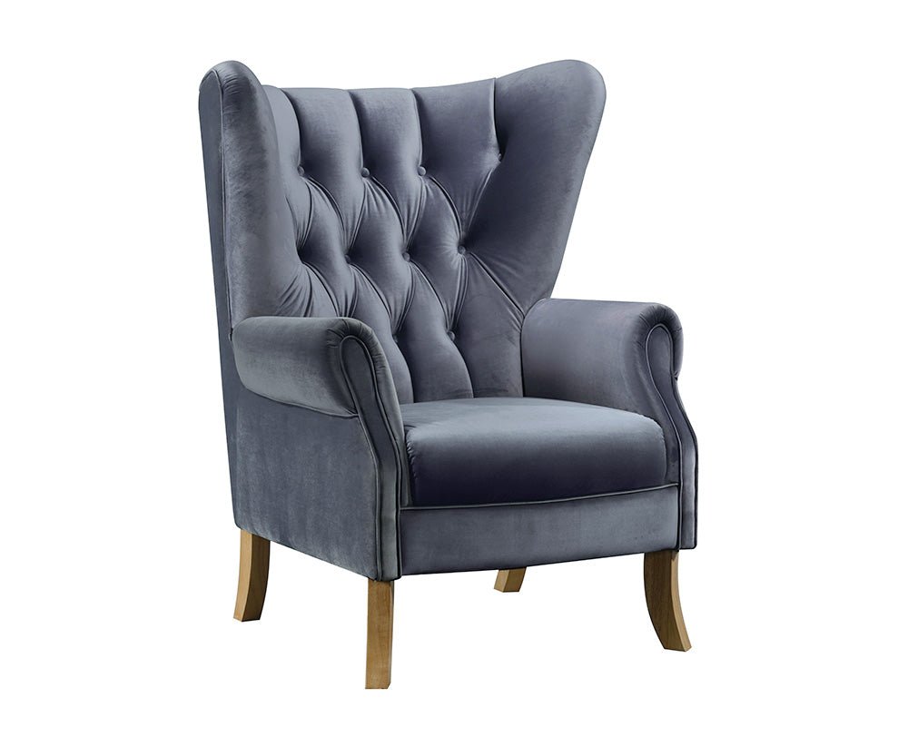 Adonis Accent Chair 59517 Gray Velvet | Acme | Home Elegance USA