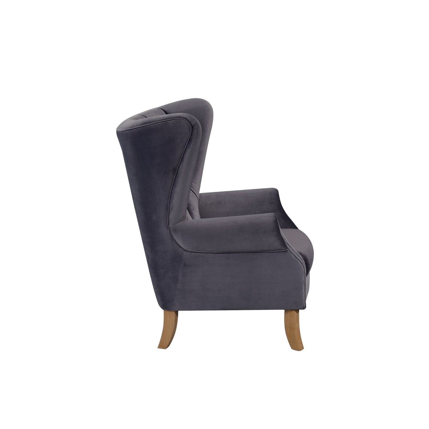 Adonis Accent Chair 59517 Gray Velvet | Acme | Home Elegance USA