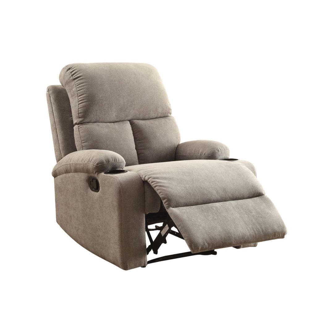 Acme - Rosia Motion Recliner 59549 Gray Linen