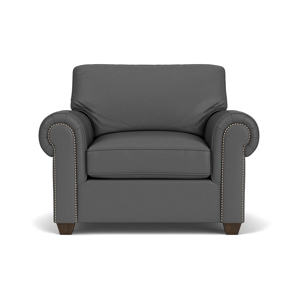Carson Leather Chair, Nailhead Trim | Flexsteel