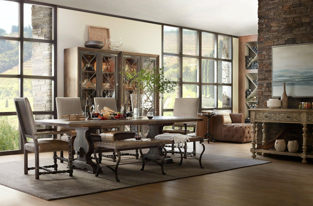 Bandera 86In Table W/2 - 18In Leaves | Hooker | Home Elegance USA