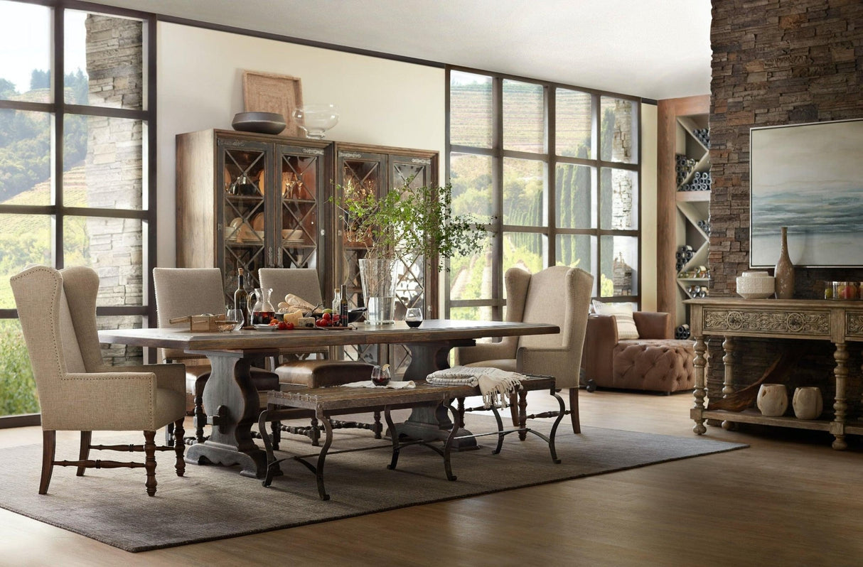 Bandera 86In Table W/2 - 18In Leaves | Hooker | Home Elegance USA