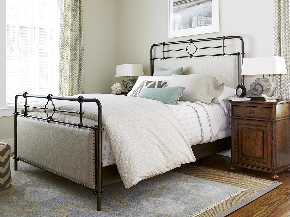 Curated Upholstered Metal Bed | Universal
