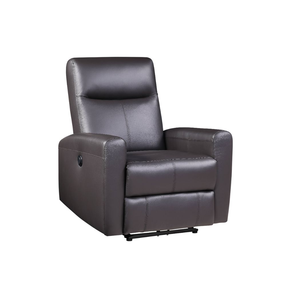 Blane Power Motion Recliner 59773 Brown Top Grain Leather Match | Acme | Home Elegance USA