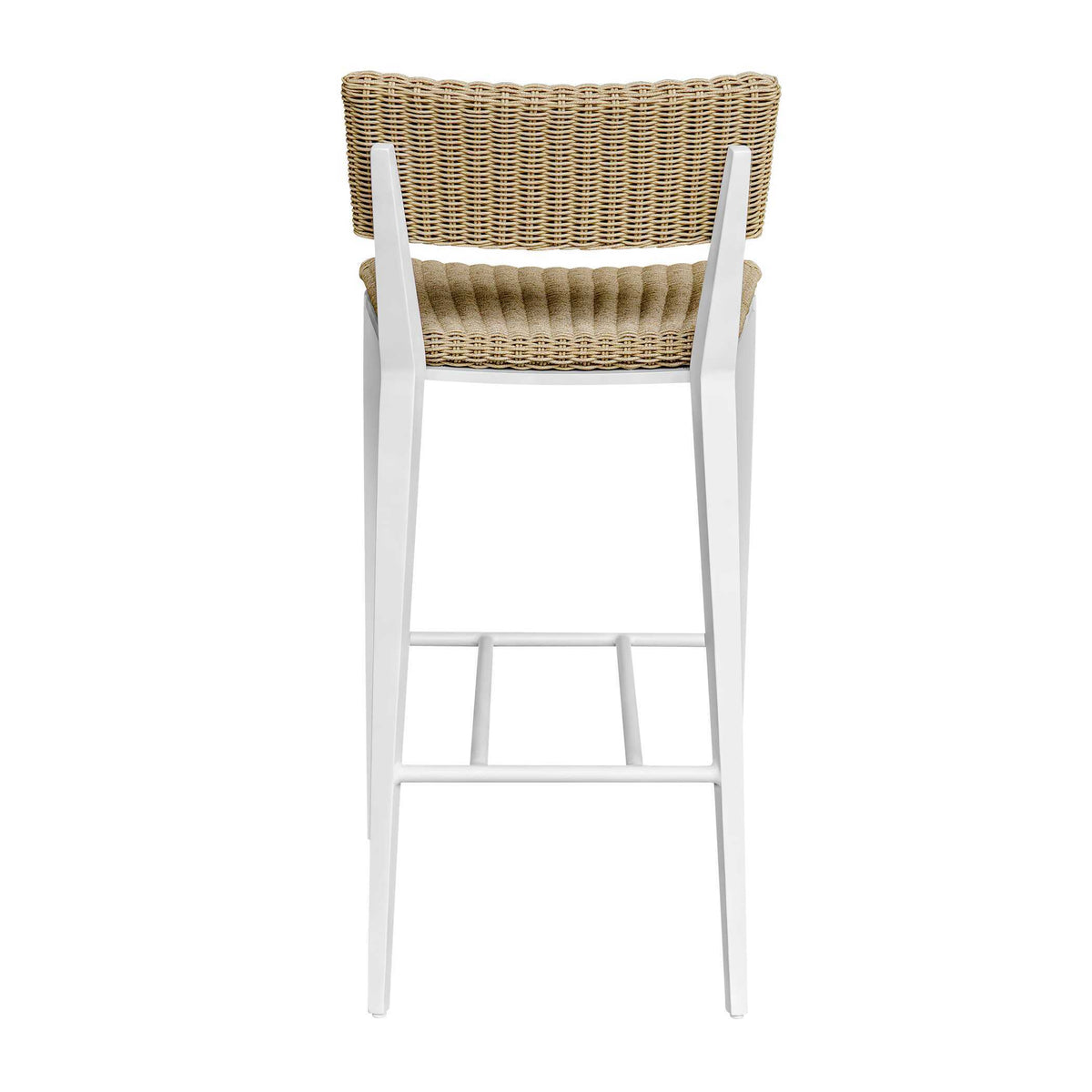Calbas Outdoor Bar Stool White / Woodtone - White / Light Brown by Uttermost - View 7
