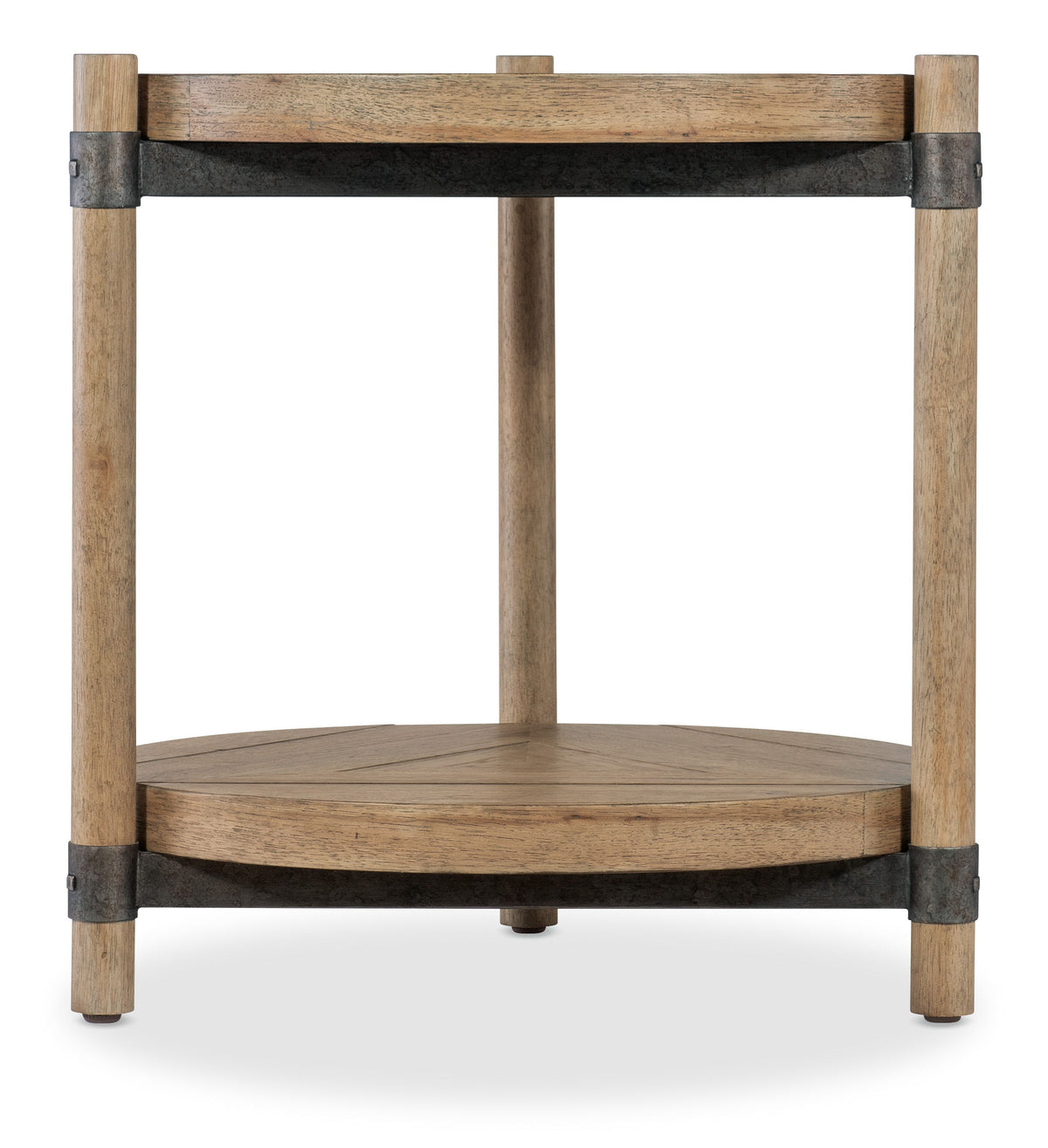 Vineyard Row Round End Table - Light Brown by Hooker Furniture - View 5
