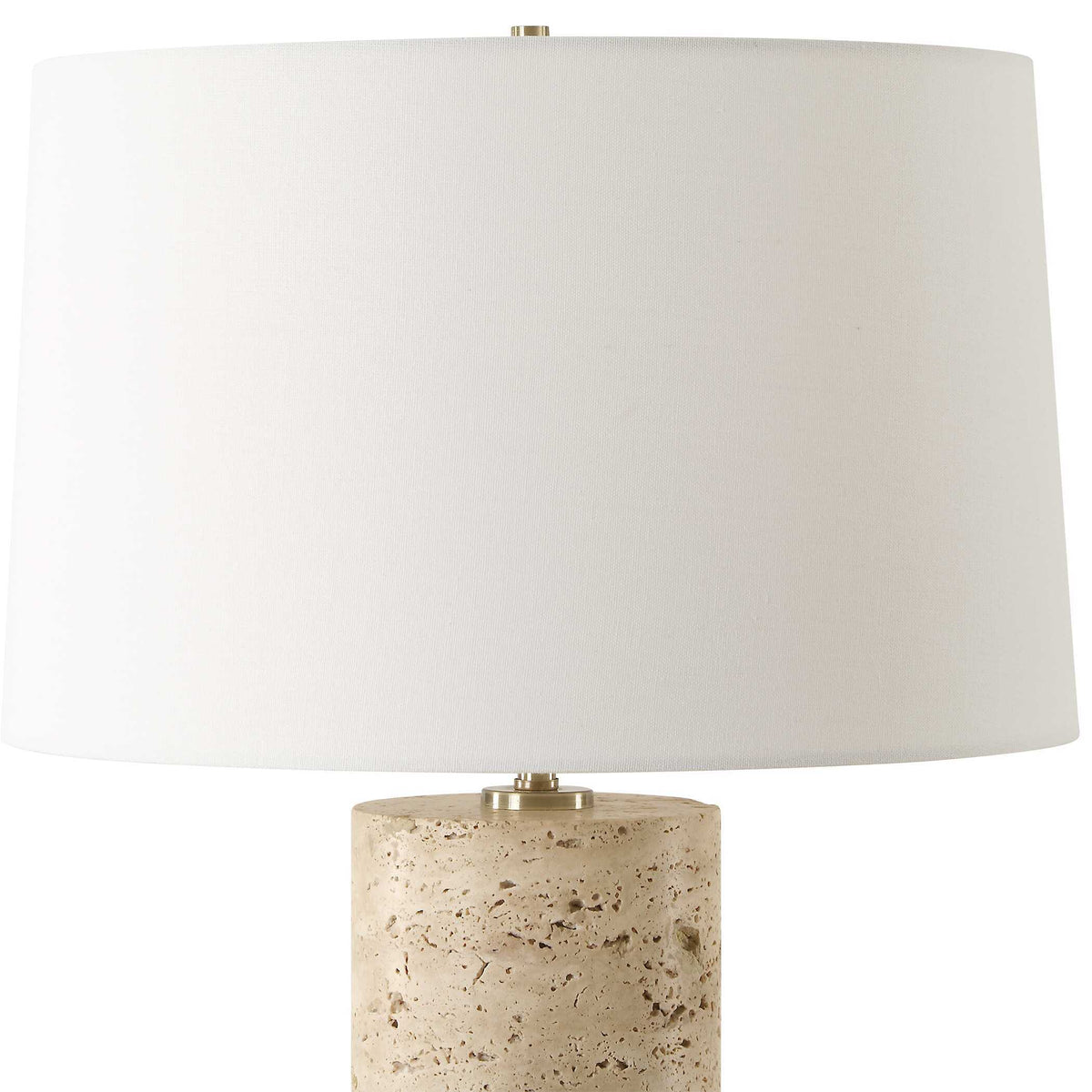 Aubrey Travertine Table Lamp - Beige by Uttermost - View 5