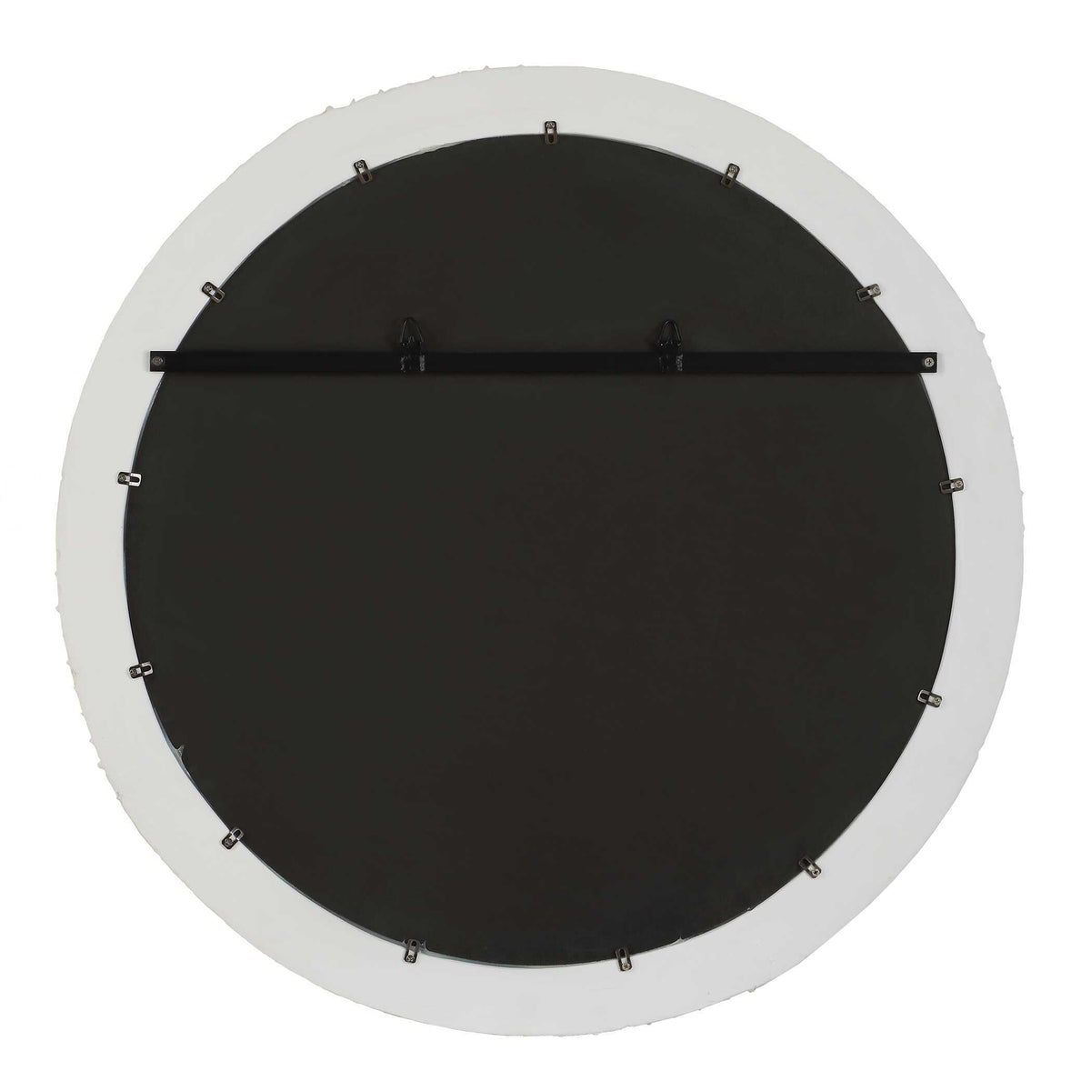 Akiko Round Mirror - White by Uttermost - View 6