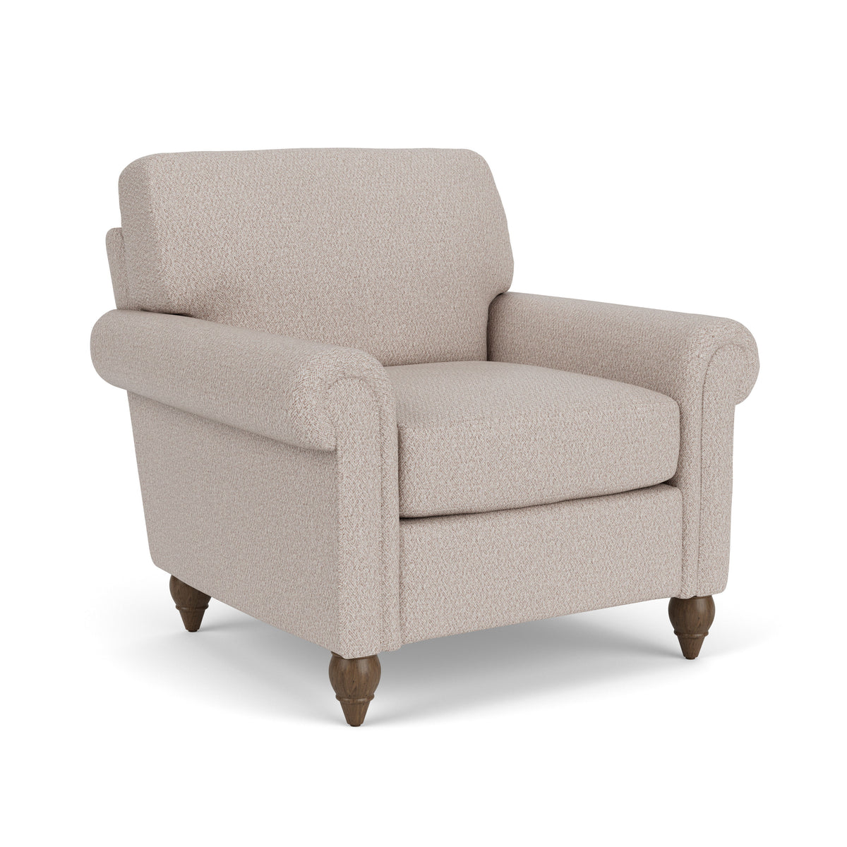 Moxy Fabric Chair With Rolled Arms | Flexsteel