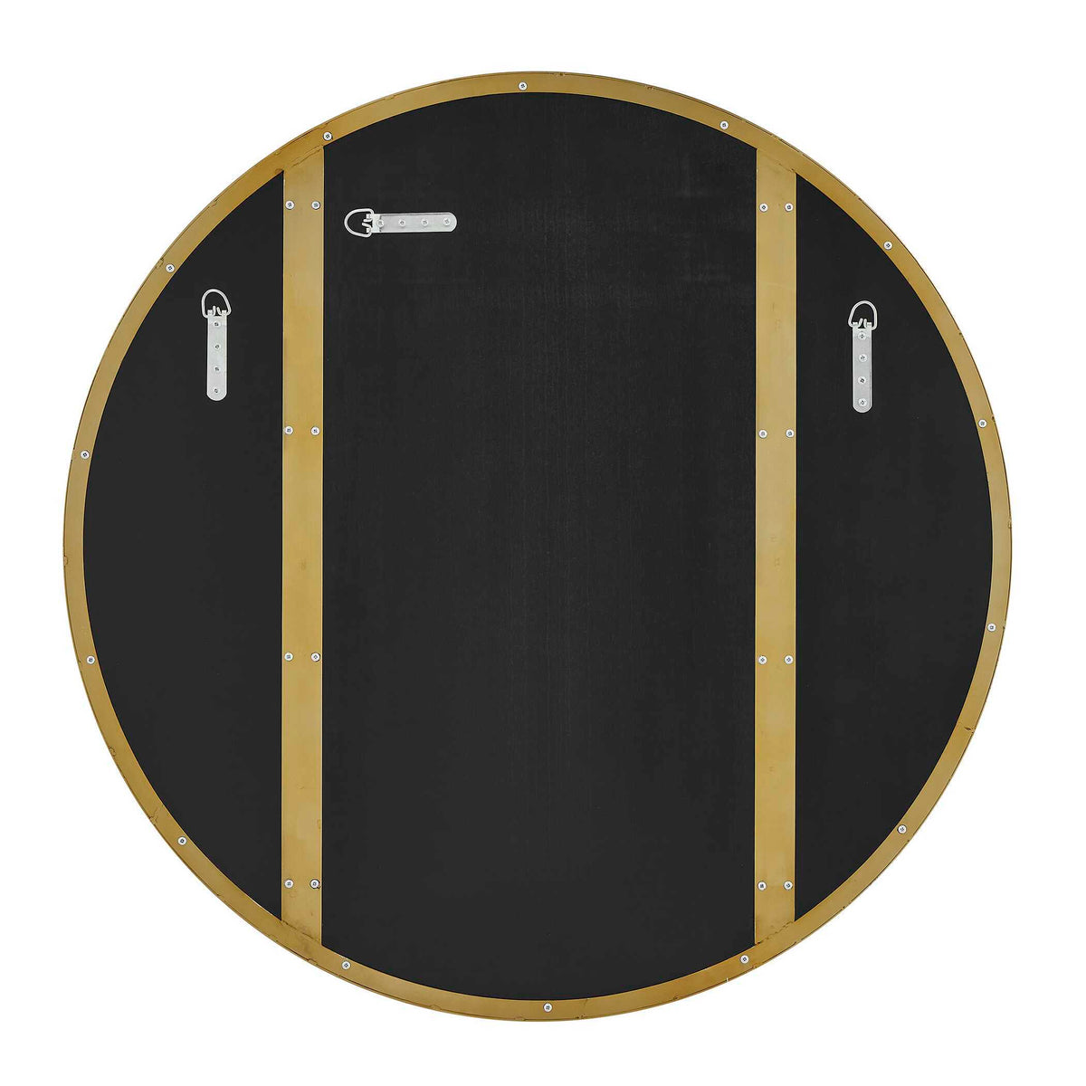 Amram Round Mirror - Gold by Uttermost - View 7
