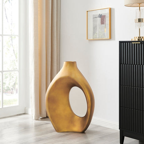 Simi Vase Large // Bronze  | Finesse - Home Elegance USA