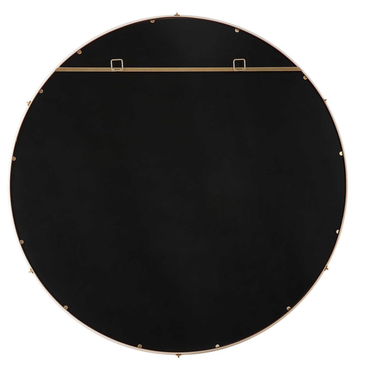 Cyprus Round Mirror - White by Uttermost - View 6