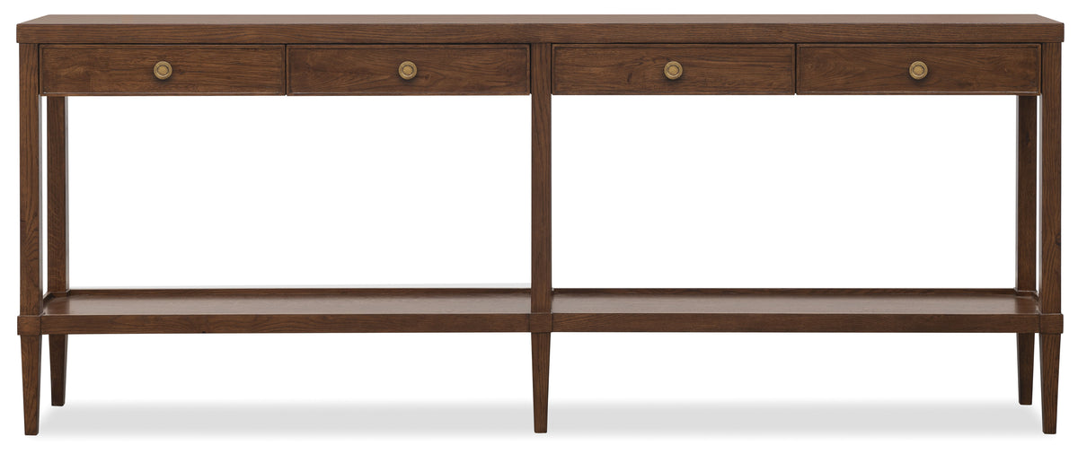 Cashiers Skinny Console Table Chestnut - Dark Brown by Hooker Furniture - View 3