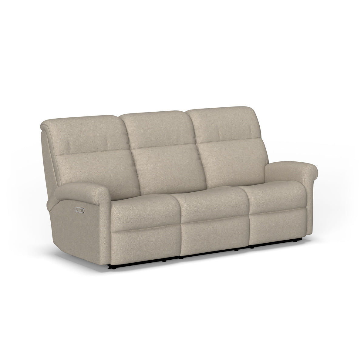 Davis Transitional Fabric Power Reclining Sofa With Power Headrests | Flexsteel
