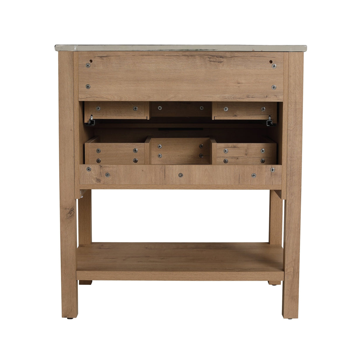 30 Inch Bathroom Vanity Plywood With 2 Drawers(BVB01030IMO - BL9075BK) | Home Elegance USA