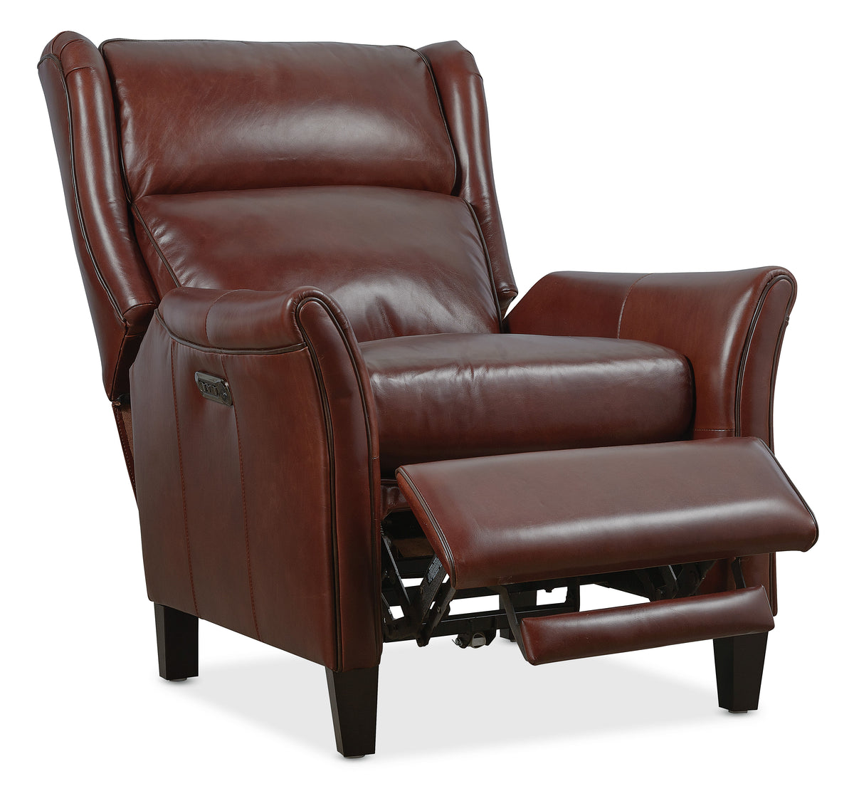 Henley Power Recliner With Power Headrest - Dark Brown by Hooker Furniture - View 8