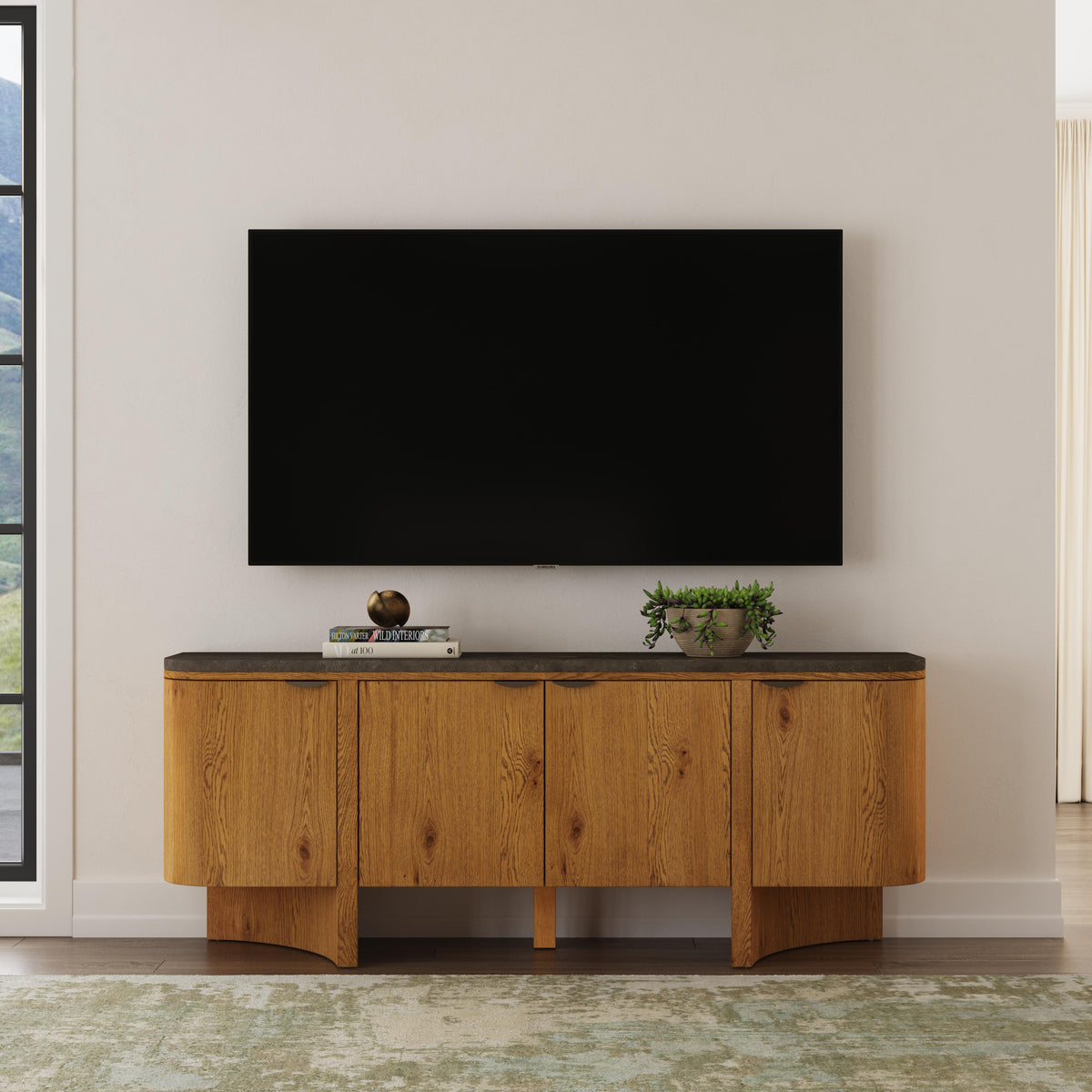 Eclipse Entertainment Base - Dark Gray / Light Brown | Flexsteel