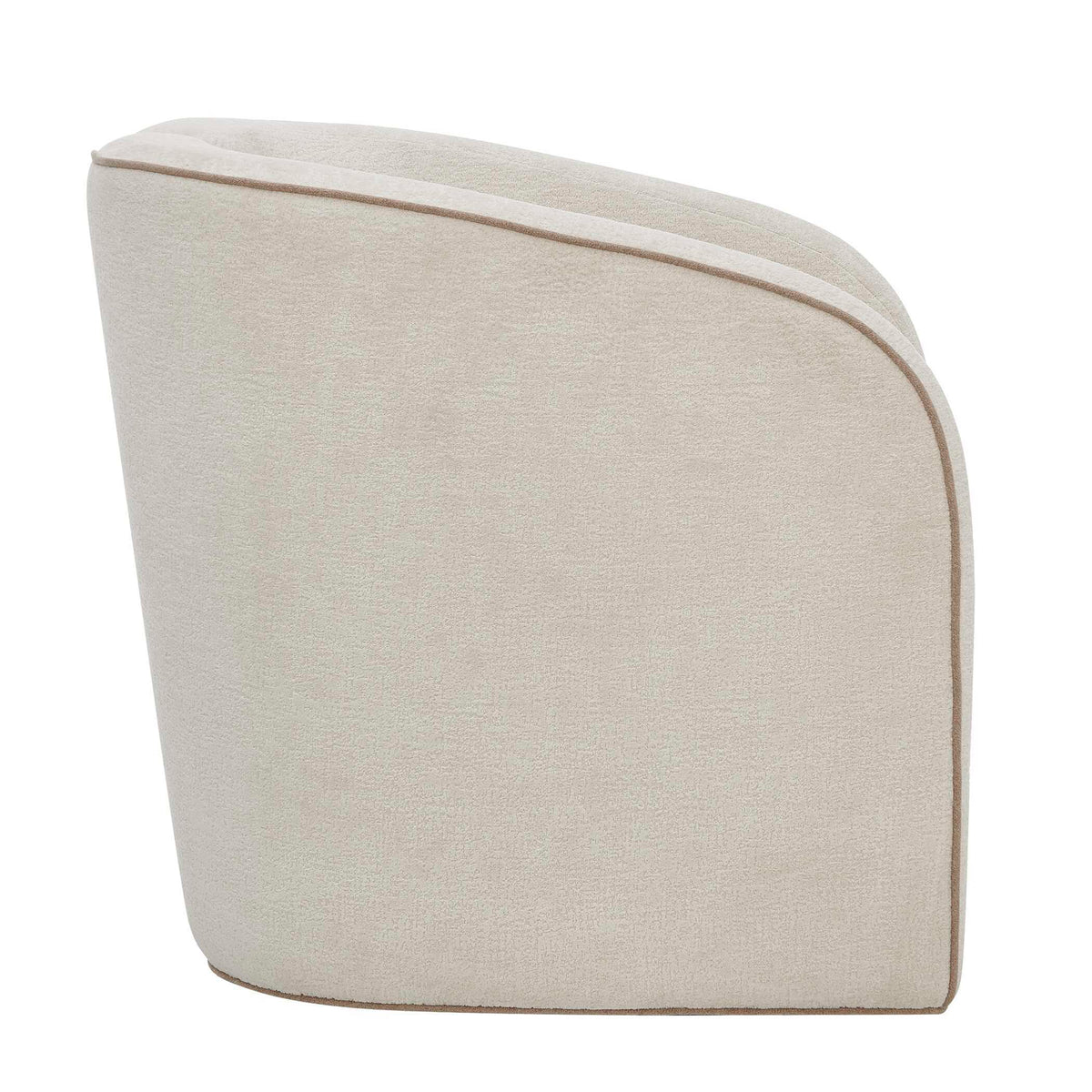 Vega Ecru Swivel Chair White - Beige by Uttermost - View 5