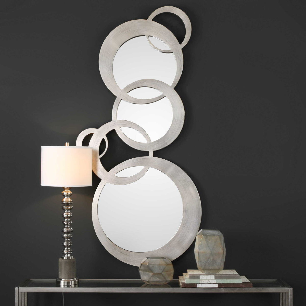Odiana Rings Modern Mirror - Silver by Uttermost - View 2