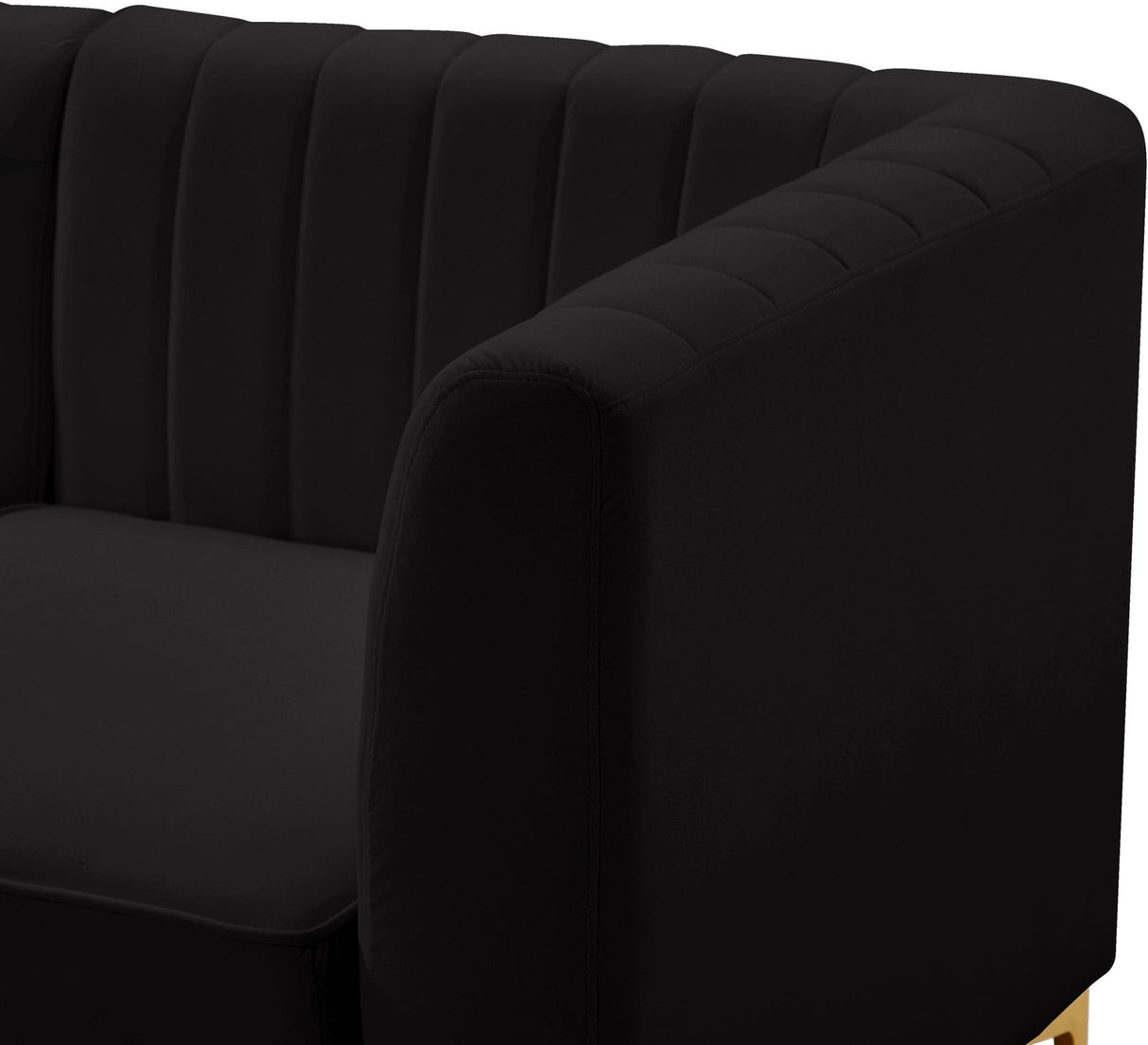 Alina - Modular Sectional 6 Piece - Black - Fabric | Home Elegance USA