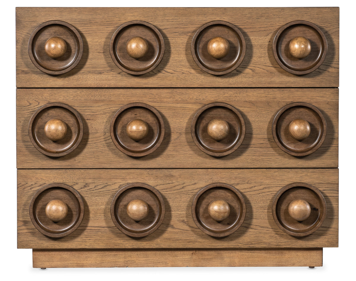 Commerce And Market Knobby 3-Drawer Accent Chest - Light Brown by Hooker Furniture - View 4