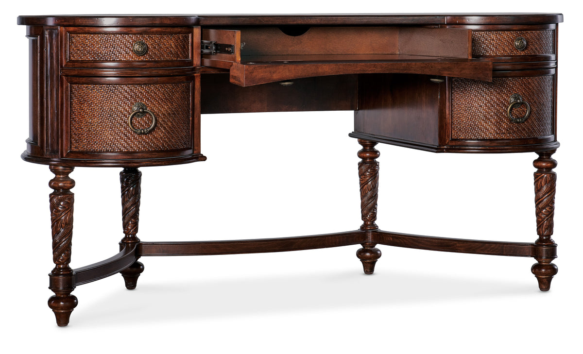 Charleston Kidney Writing Desk - Dark Brown by Hooker Furniture - View 5