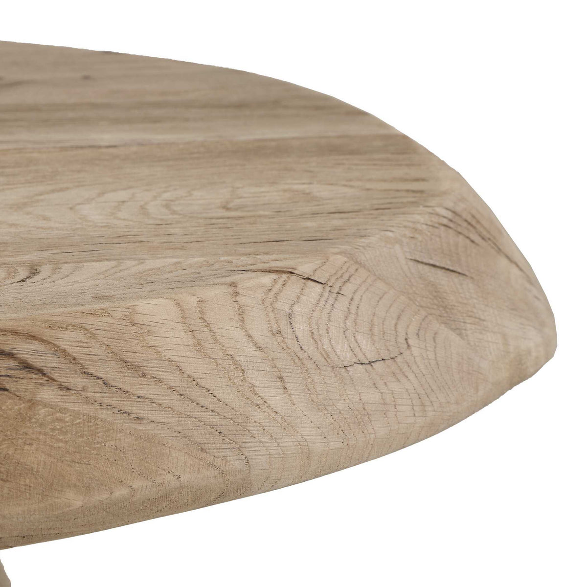 Tiernan Reclaimed Oak Round Side Table Woodtone - Light Brown by Uttermost - View 8