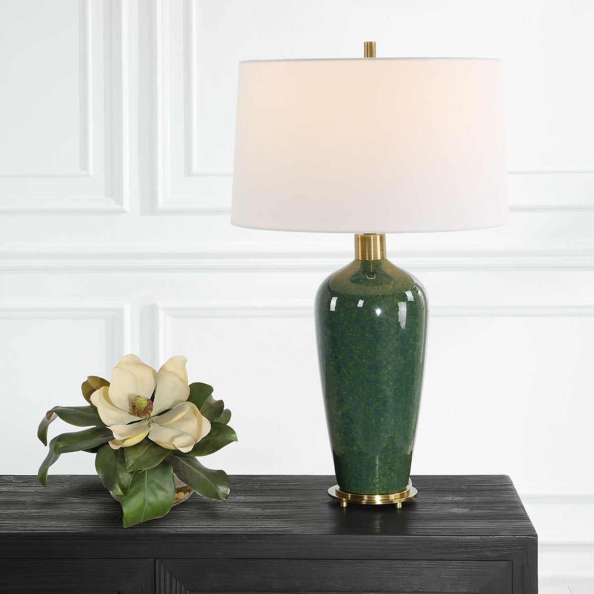 Verdell Table Lamp - Green by Uttermost - View 2