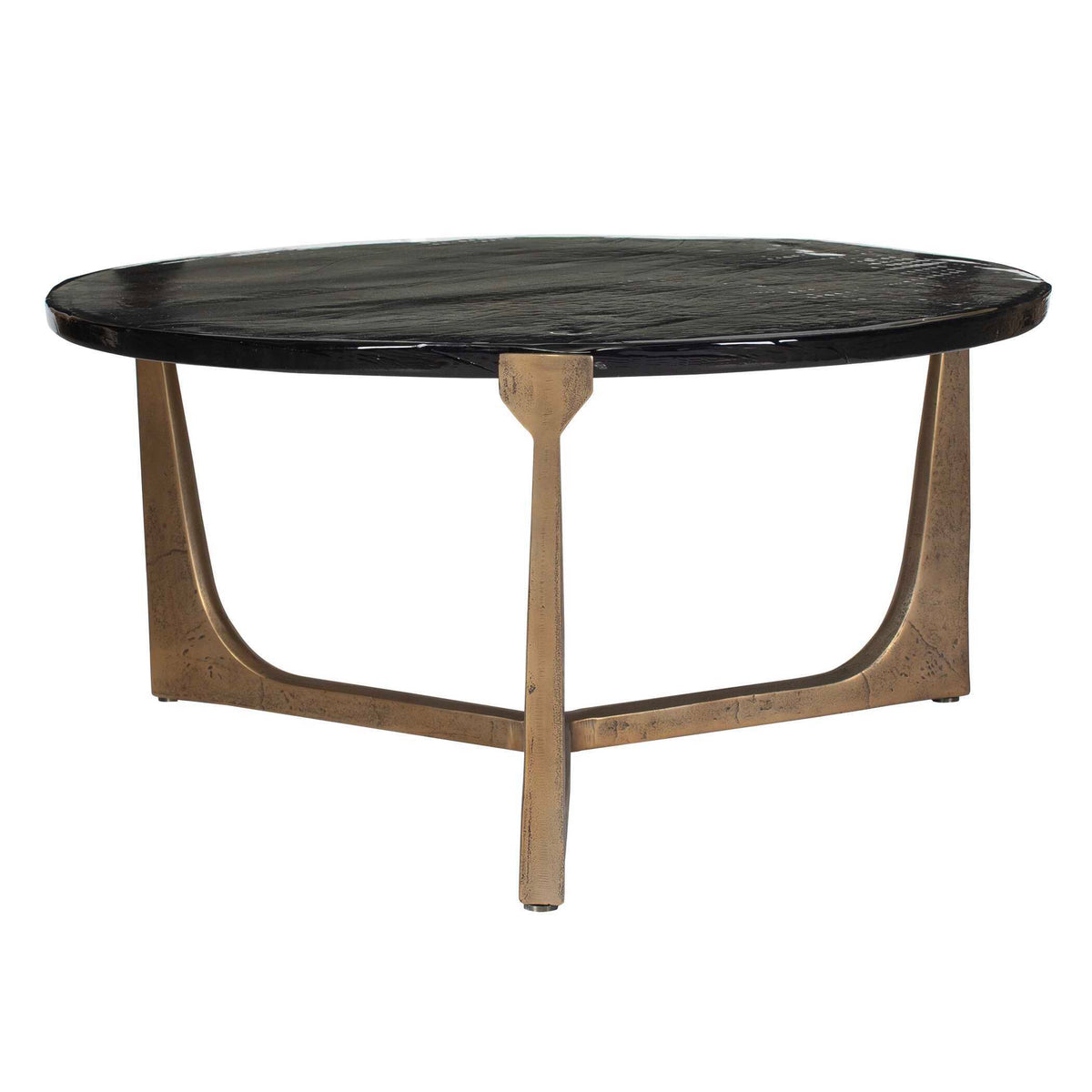 Bohdi Outdoor Coffee Table Brass / Black - Gold / Black by Uttermost - View 3